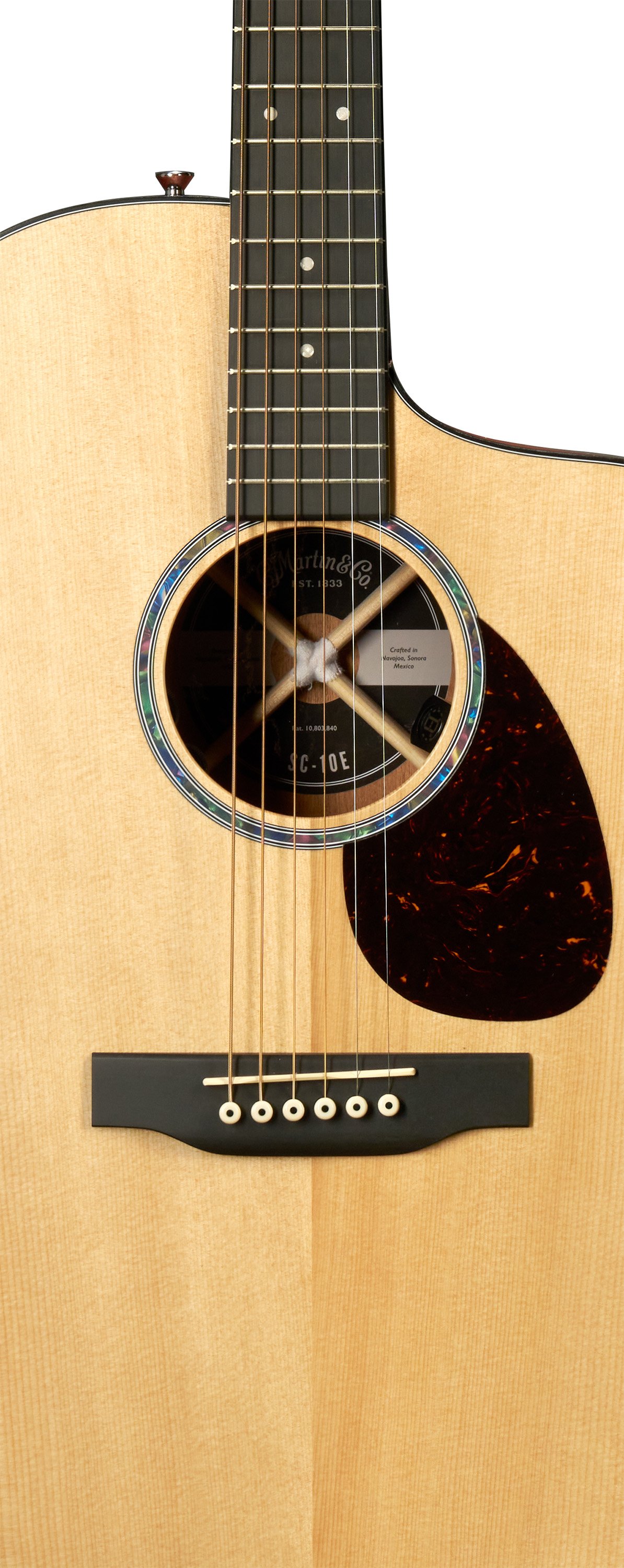 Body of Martin SC-10E Spruce Guitar image number 3